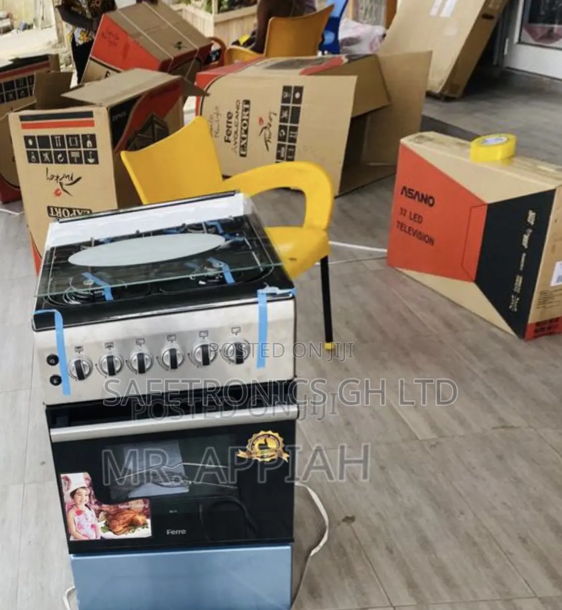 60x60 New Light Ferre4 Gas Cooker Oven With Grill 