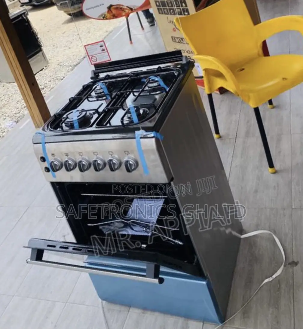 60x50 Oven With Grill 4 Gas Cooker Ferre Gray New Light