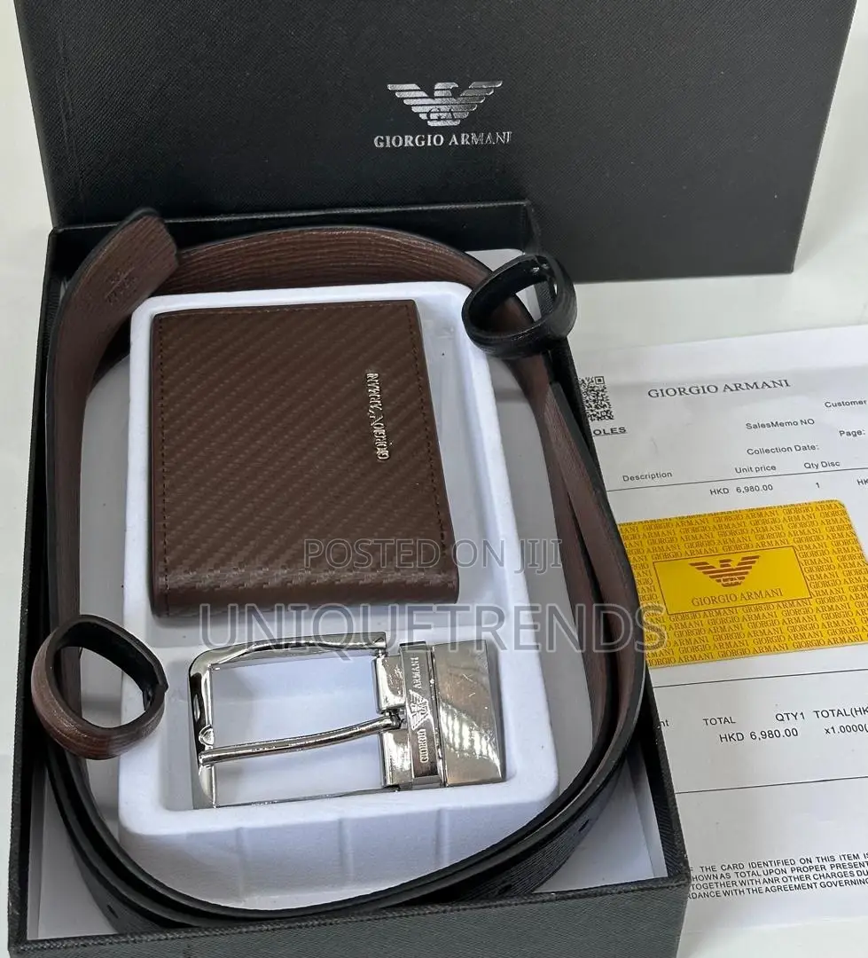 Designer Reversible Belts With Wallet