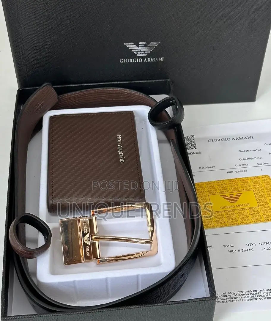 Designer Reversible Belts With Wallet