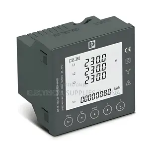 Digital Panel Mount Energy Meter for Single/Three Phase Power
