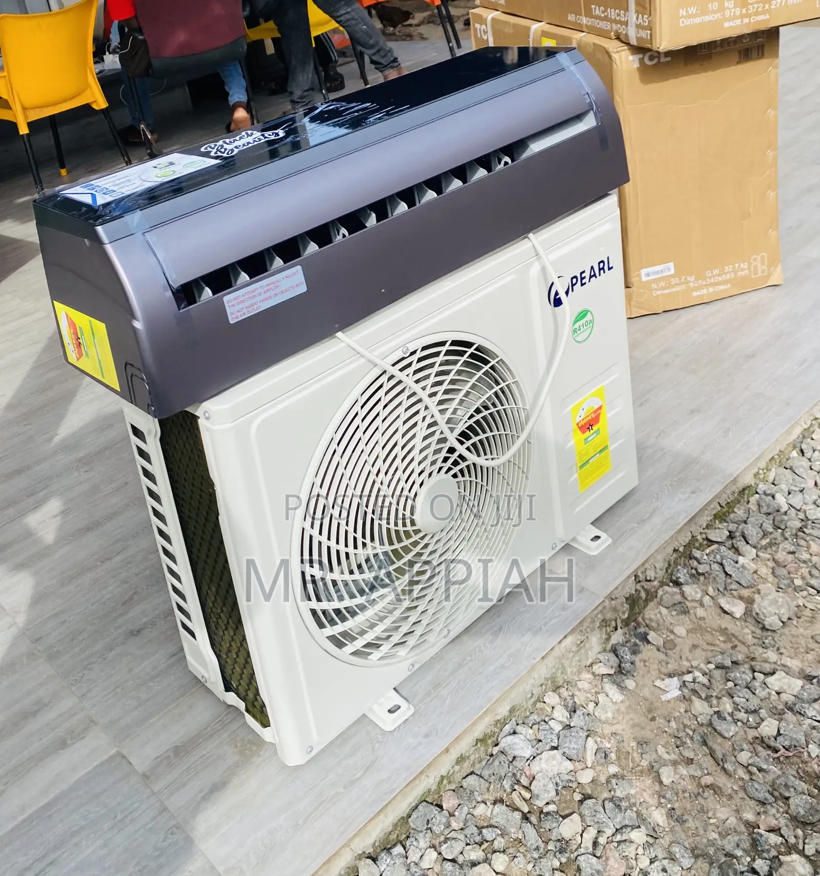 Shop Durable Pearl 2.5hp R410 Split Type Ac(Black).