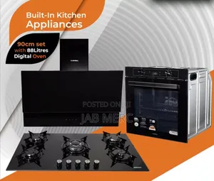 Discount Price Set Extractor 5 Burner Hob Oven Digital Blue Inside New