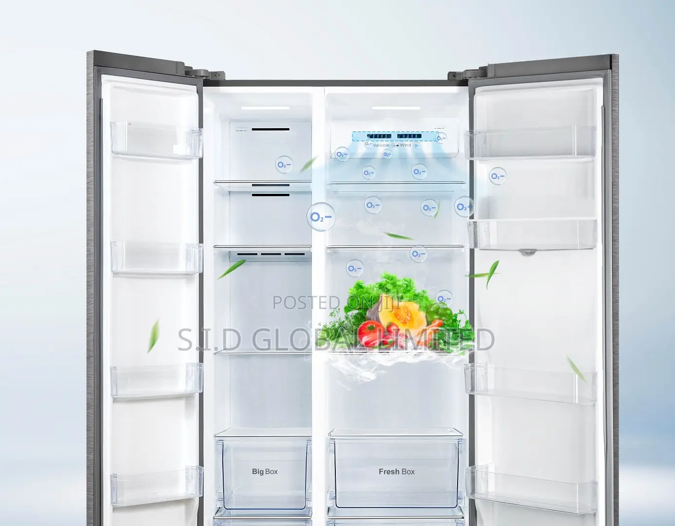 Incredible P650SBS Side by Side Refrigerator