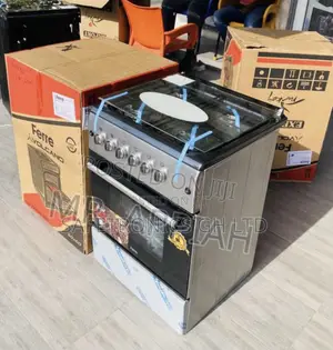 60x60 Ferre Oven With Grill Gray 4 Gas Cooker