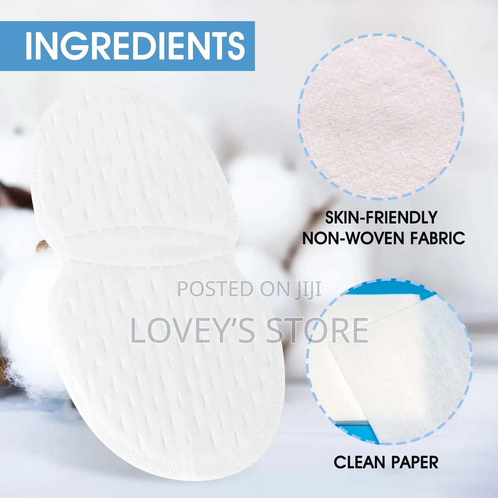 Disposable Ultra-Thin Soft Underarm Sweat Absorbent Pads