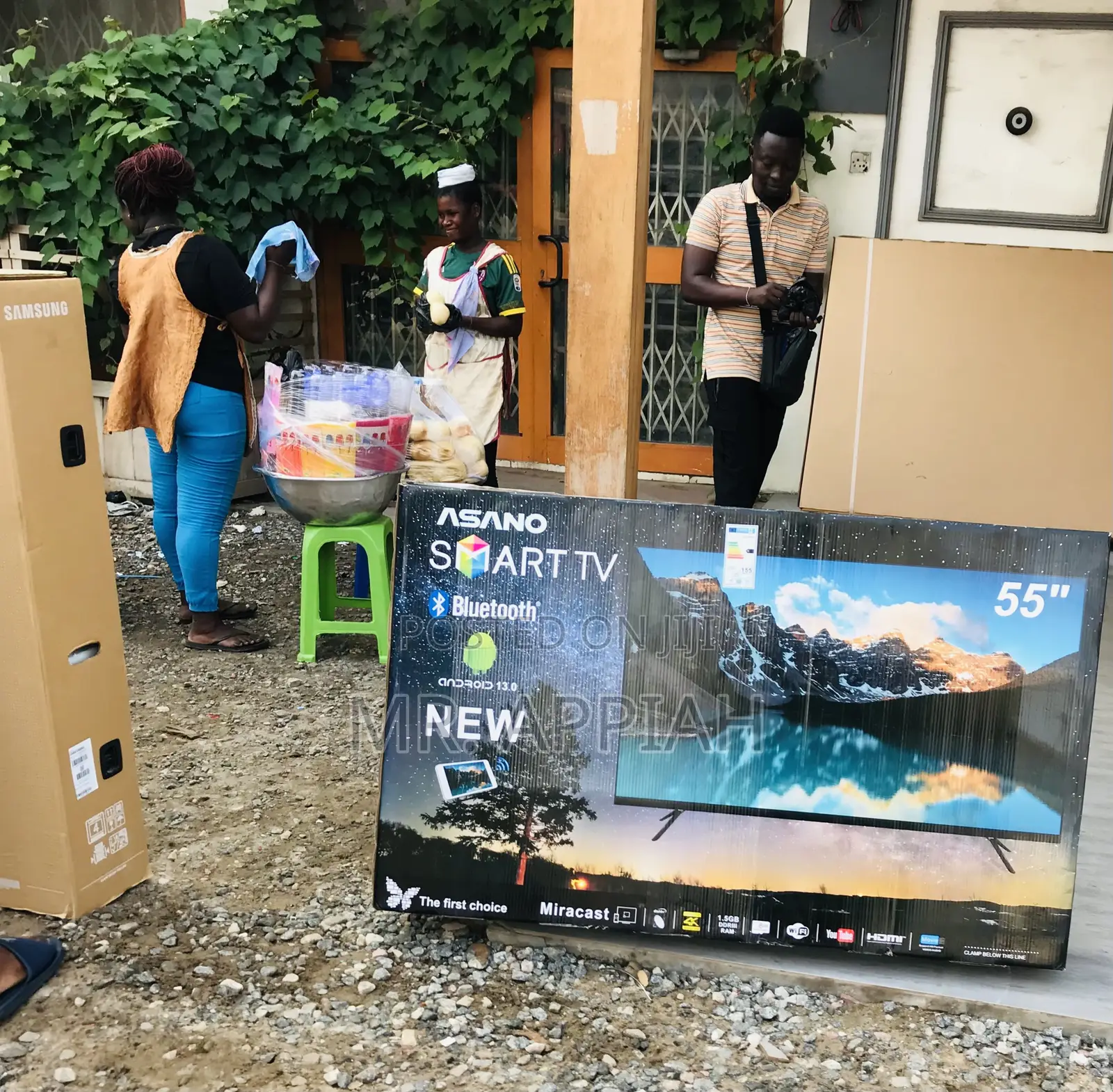 Asano 55 Inch Uhd Smart Led Television(Black).