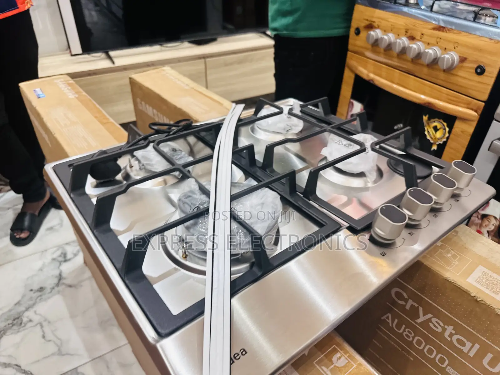Shop the Stainless Steel 60g40me Midea Hob 4burner