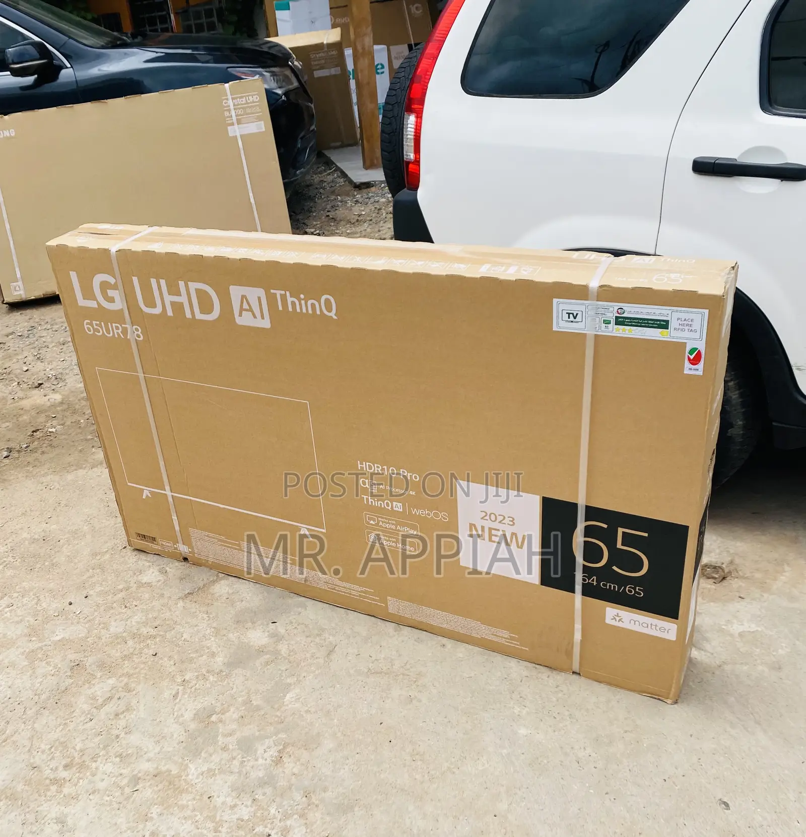 Elegant Black Lg 65ur73 65 Inch Smart Television.