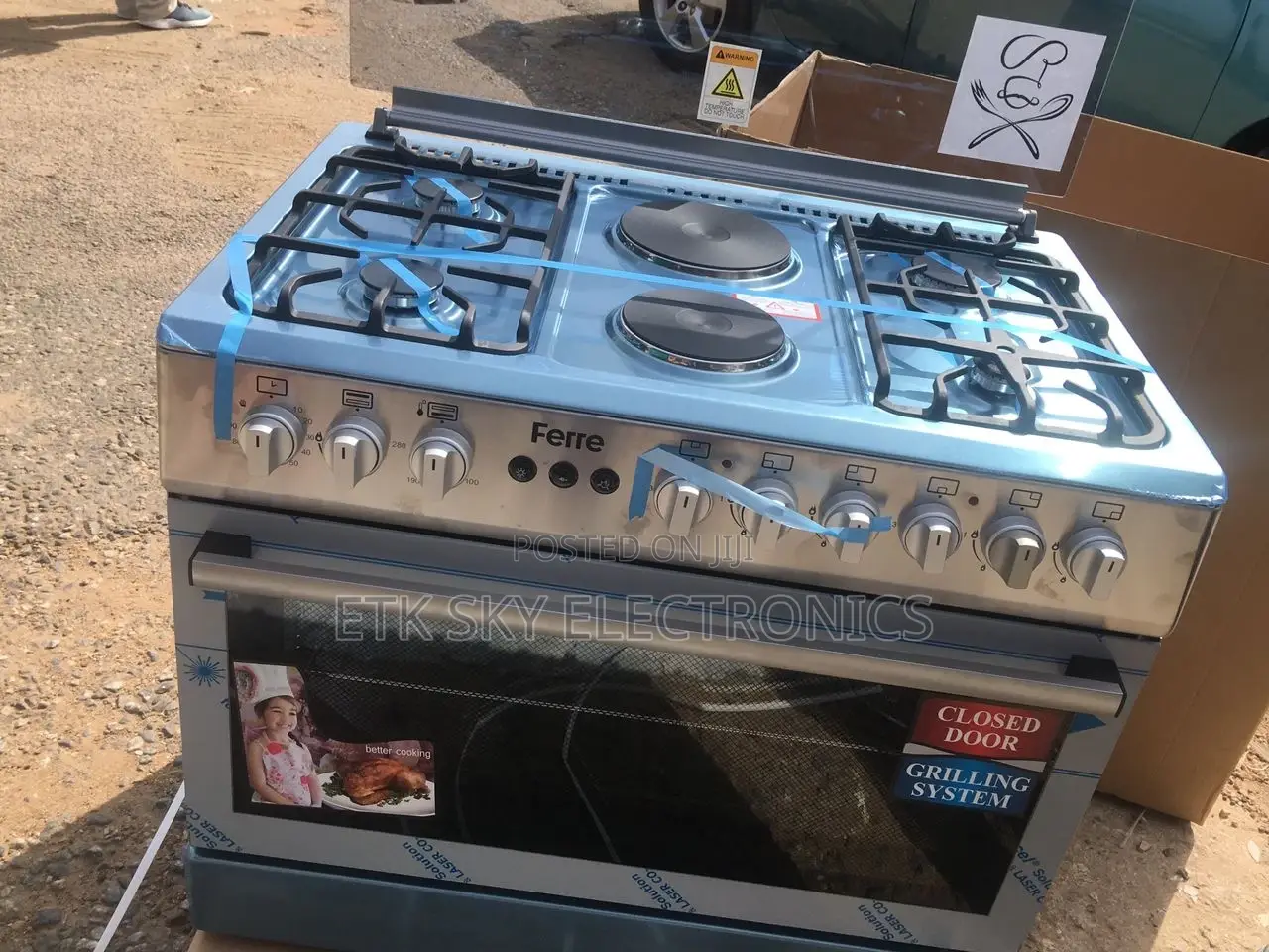 Top Grade Ferre 4gas/2electric Gascooker Oven Grill/Ignition