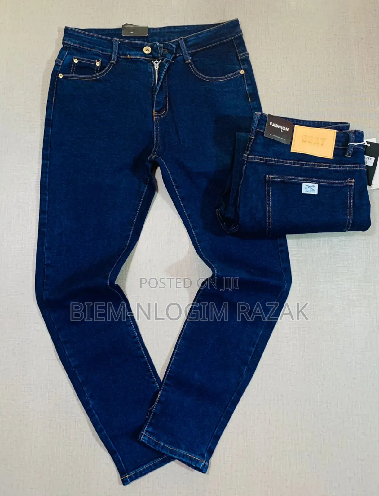 High Quality Plain Jeans Available in Stock