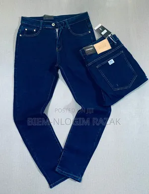 High Quality Plain Jeans Available in Stock
