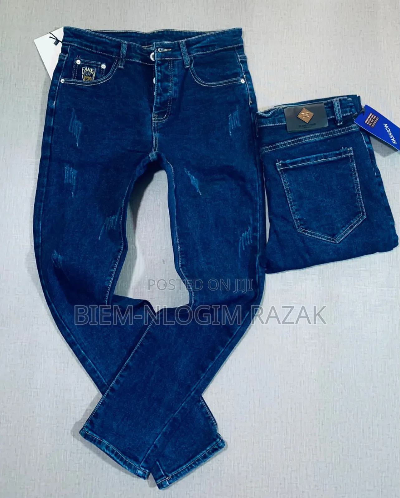High Quality Plain Jeans Available in Stock