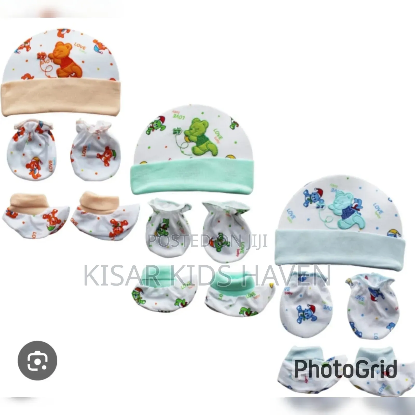 Baby Cap, Pair of Mitten and Pair of Socks