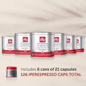 Illy Coffee 6 X 21 Caps Normal Roast (X7.1 / Y1.1) Code 300023