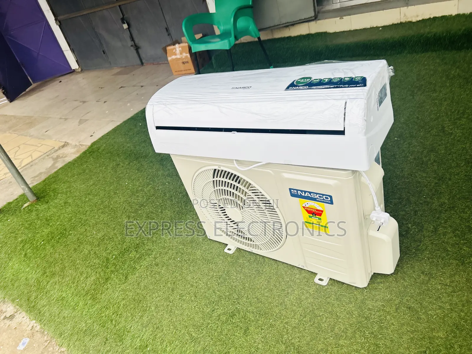 The Current New White Nasco 1.5hp Split R410
