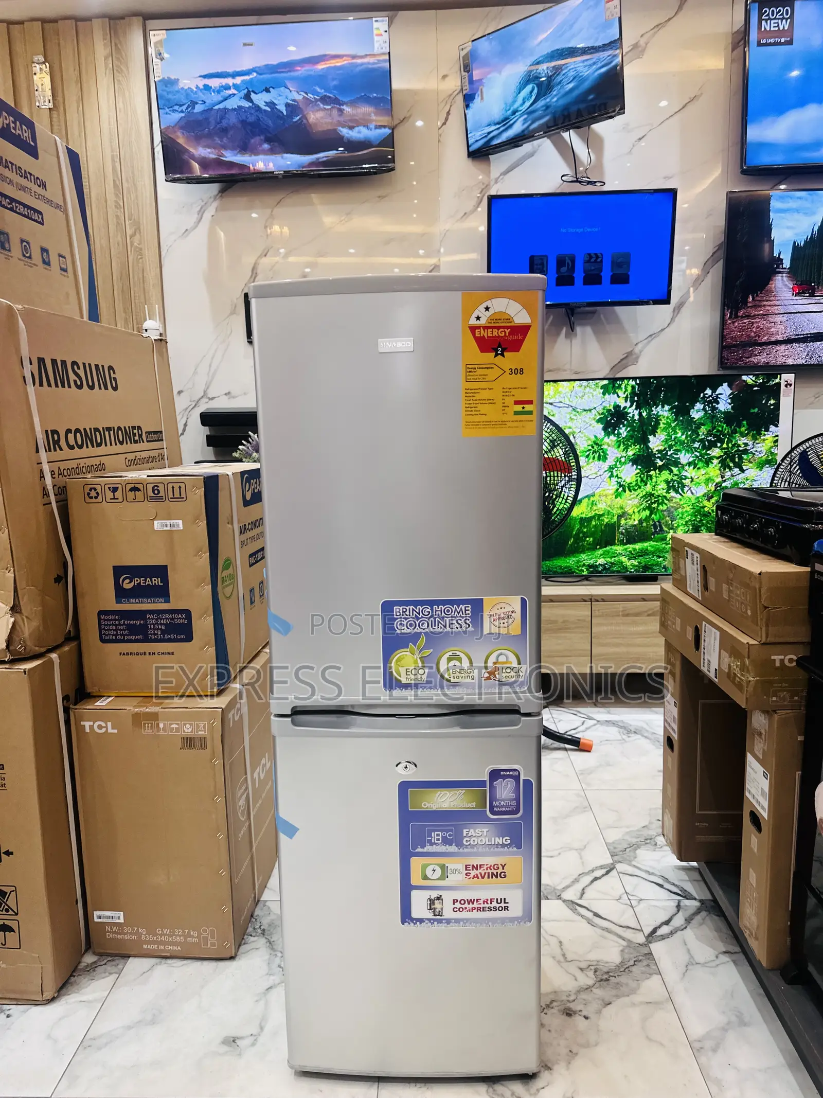 Purchase the New Nasco Double Door Fridge Nasd2-20fl