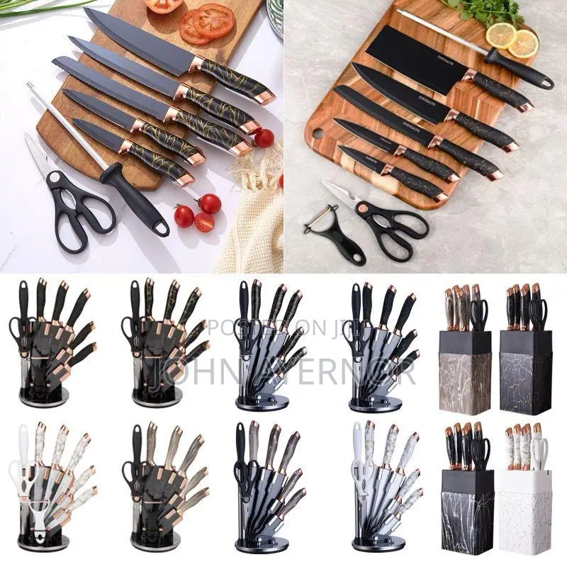 Kitchen Knives Set With Stand