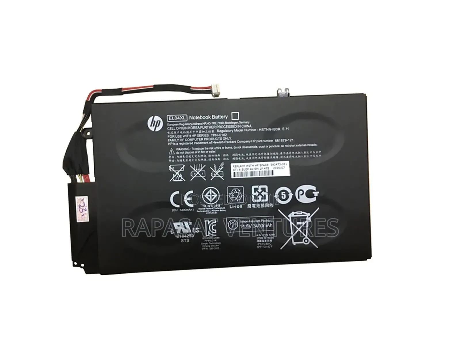 HP EL04, EL04XL, Original Laptop Battery
