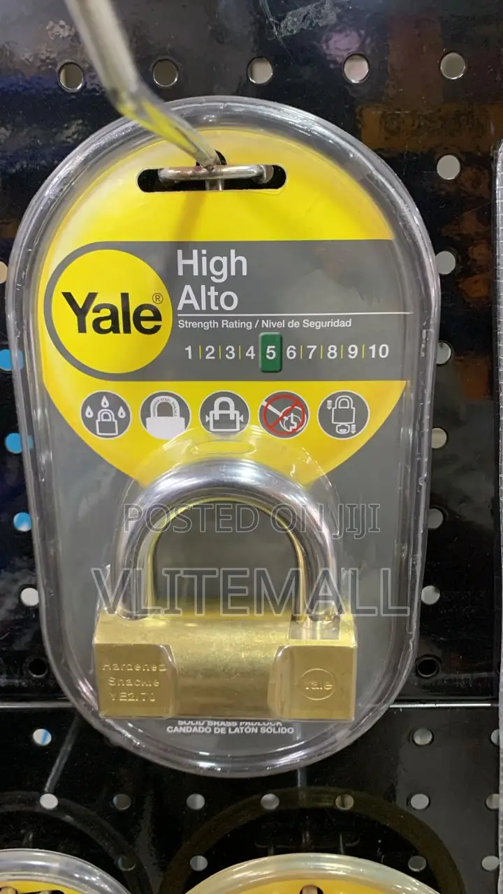 Yale Hammer Series Solid Brass Ye2/80/138/1 Padlock (Gold)