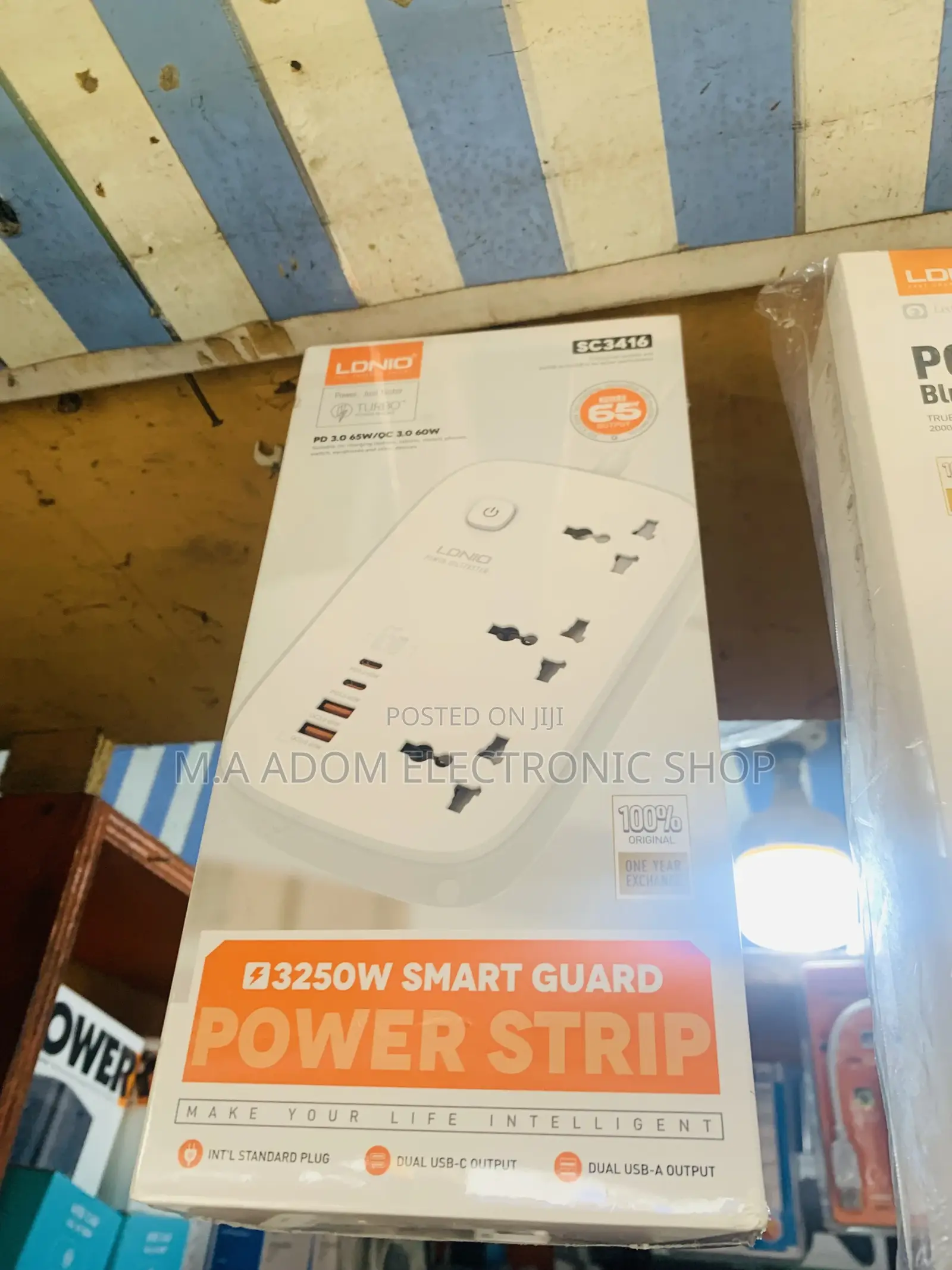 Ldnio 3250w 65w Gan Fast Charging Power Extension