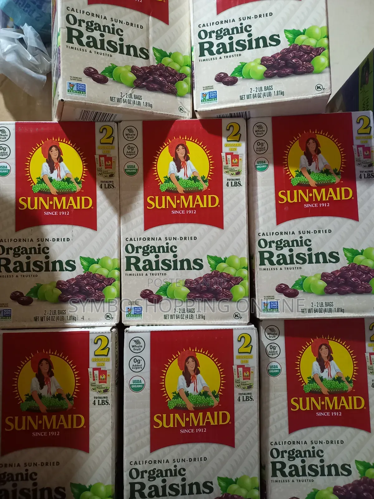 Sunmaid Organic Dried Raisins 1.81kg (150ghs Each)