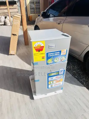 Nasco Double Door Fridge Nasd-120fl Grey Color.