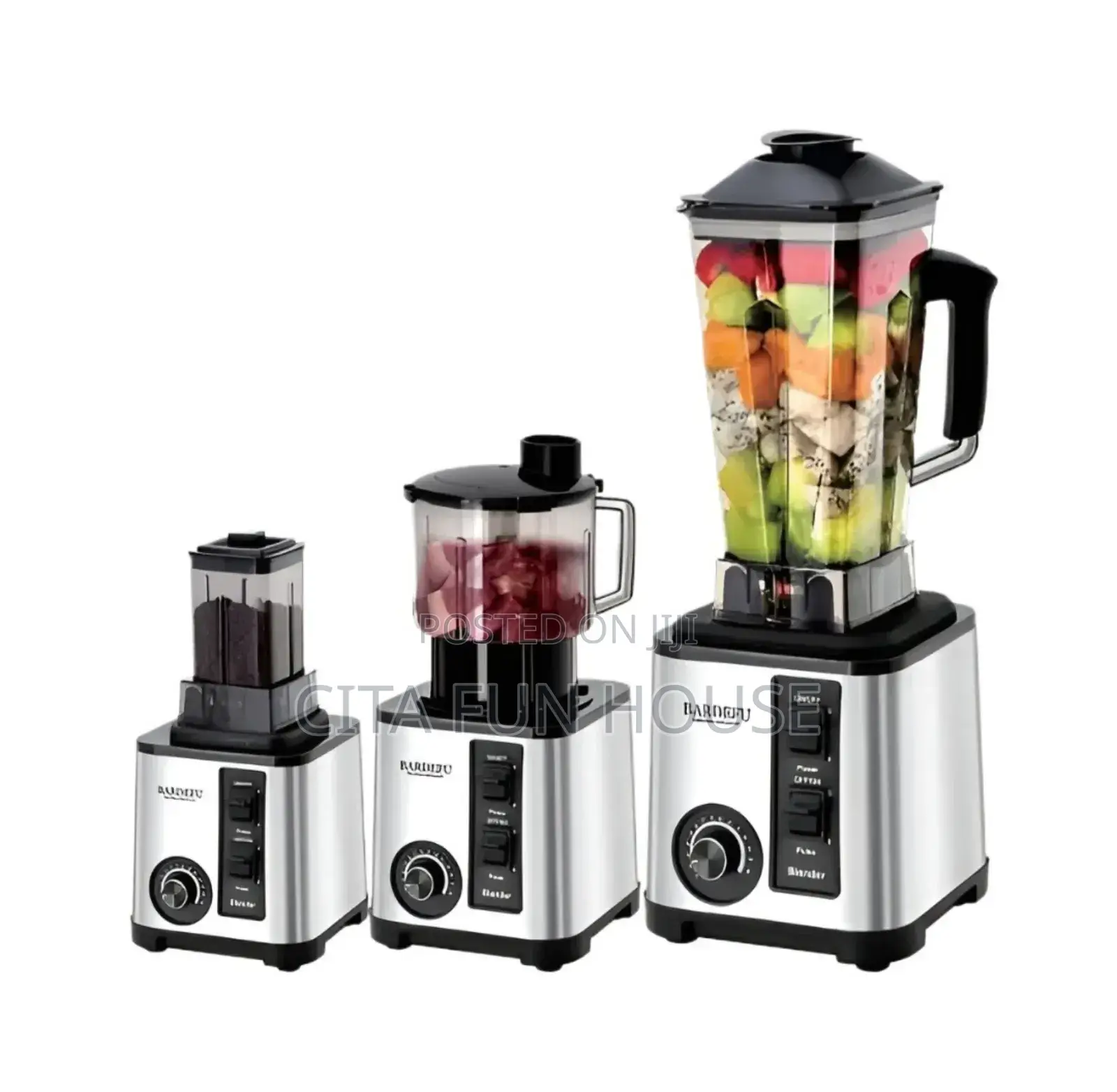 3 in 1 Bardefu Stainless Steel Multipurpose Blender