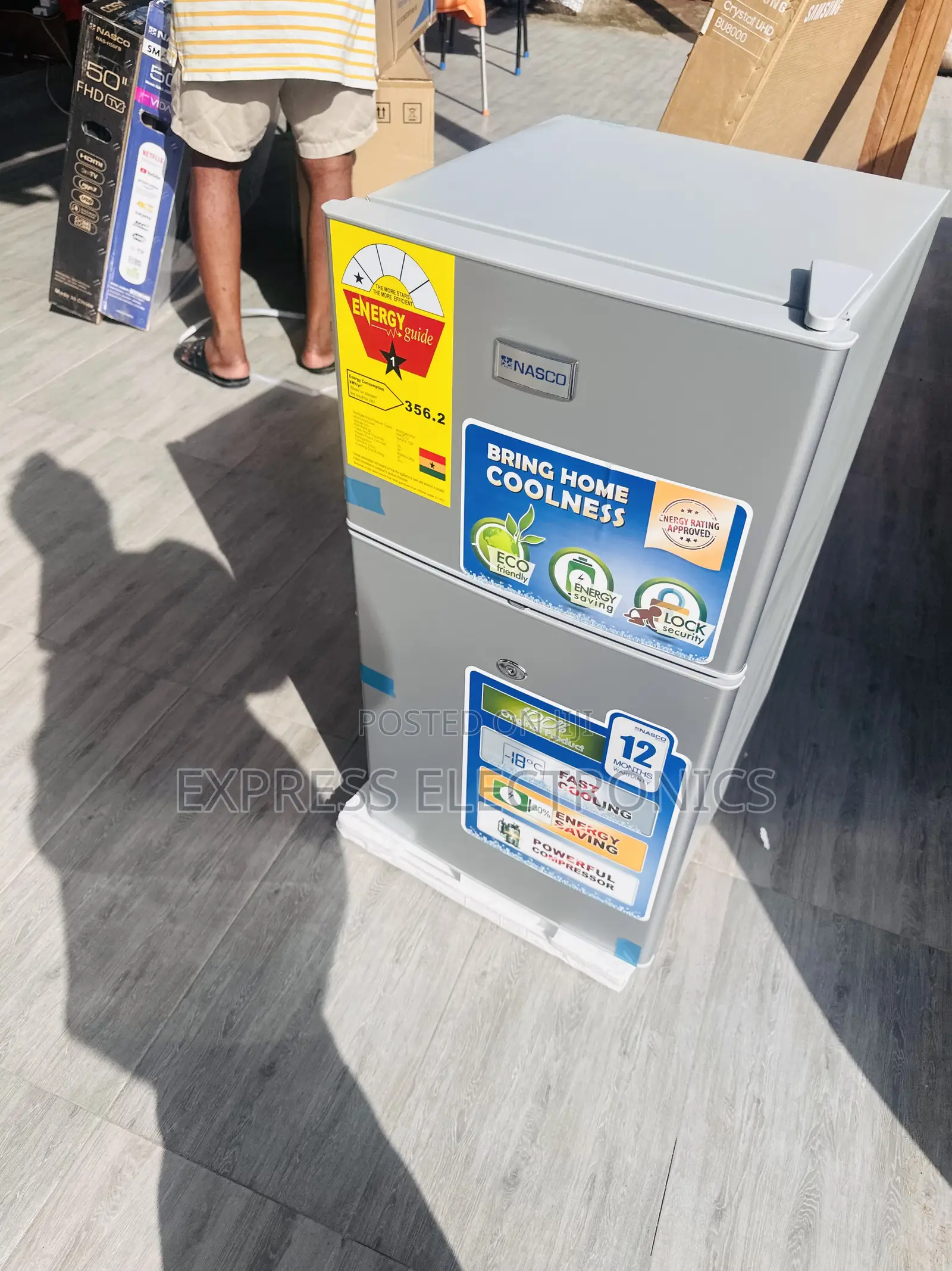 High Quality Mini Fridge Nasco Double Door Nasd-120fl
