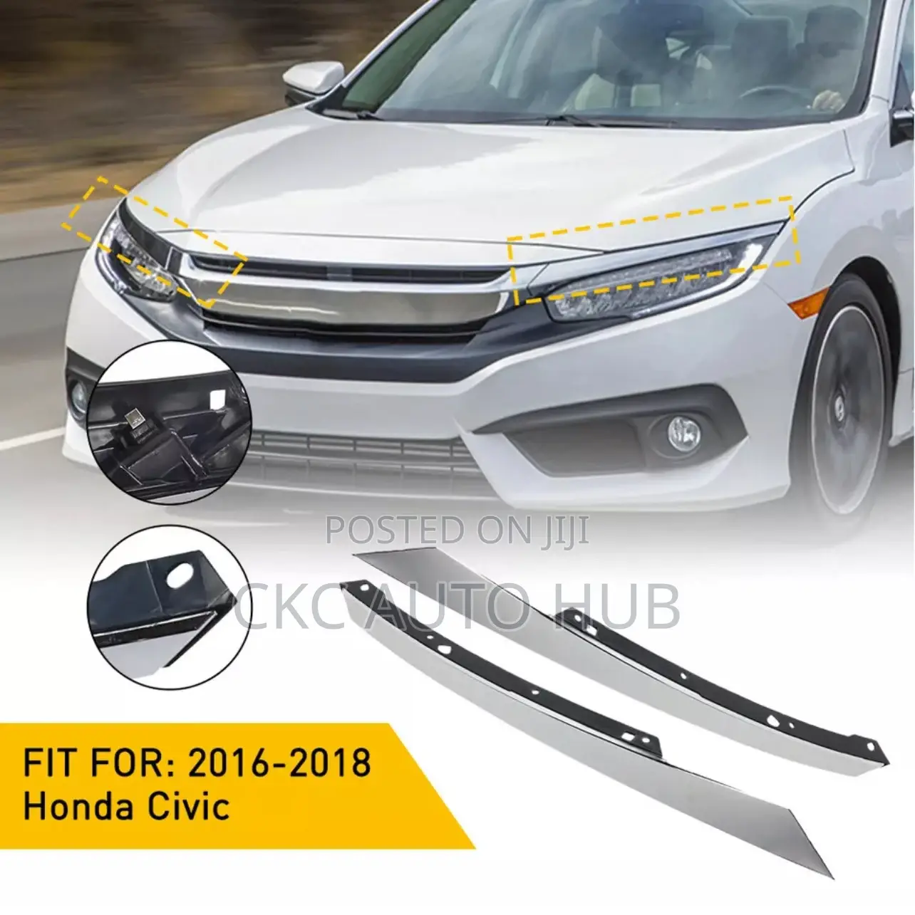 Honda Civic Headlight Chrome