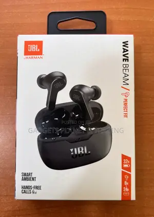 JBL Wave Beam Super Bass Bluetooth Earbuds Black