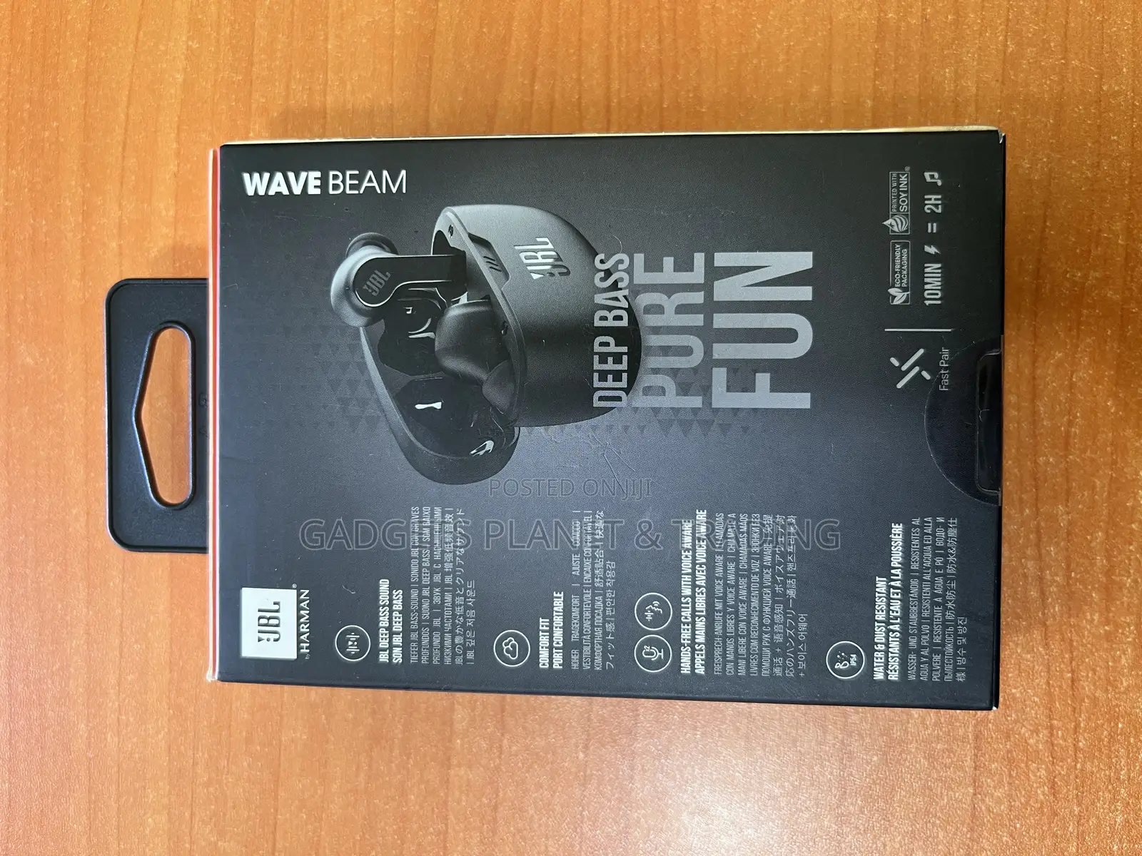 JBL Wave Beam Super Bass Bluetooth Earbuds Black