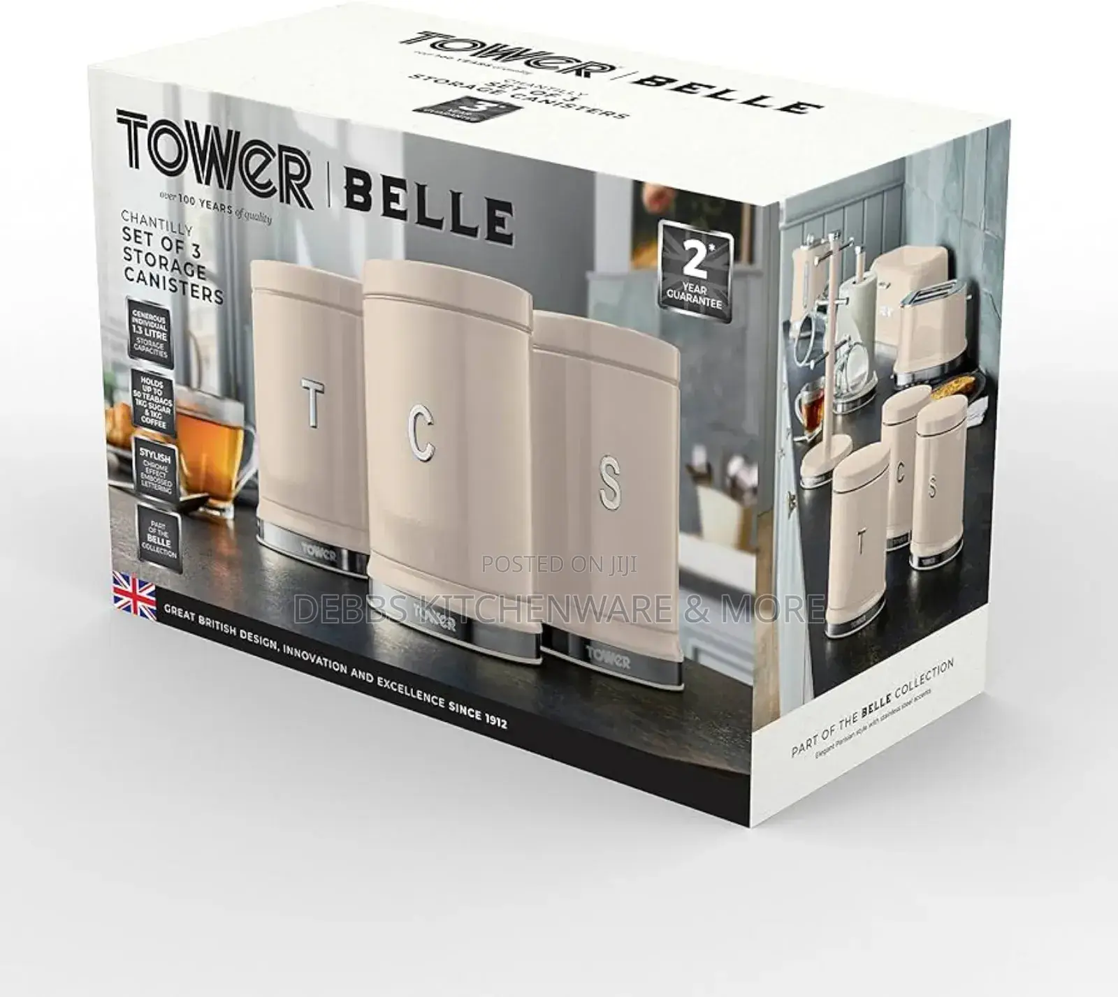 Tower Belle 3pcs Canister