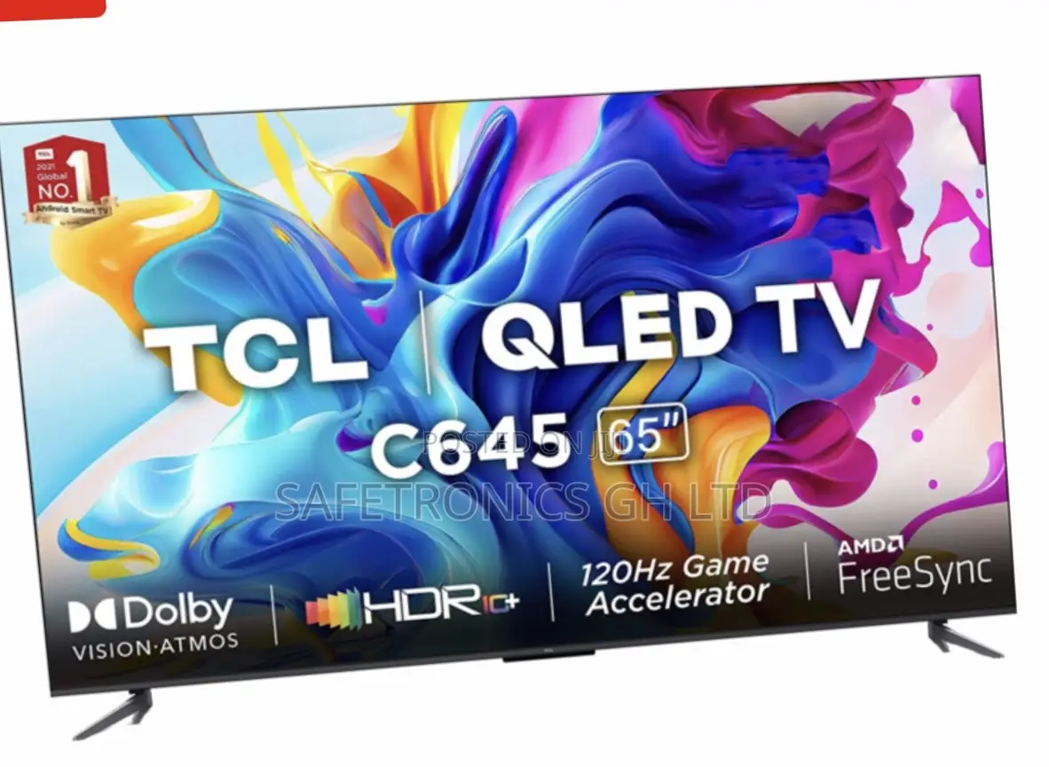 Glossy Qled TCL C645 65 Inches Crystal Smart Tv