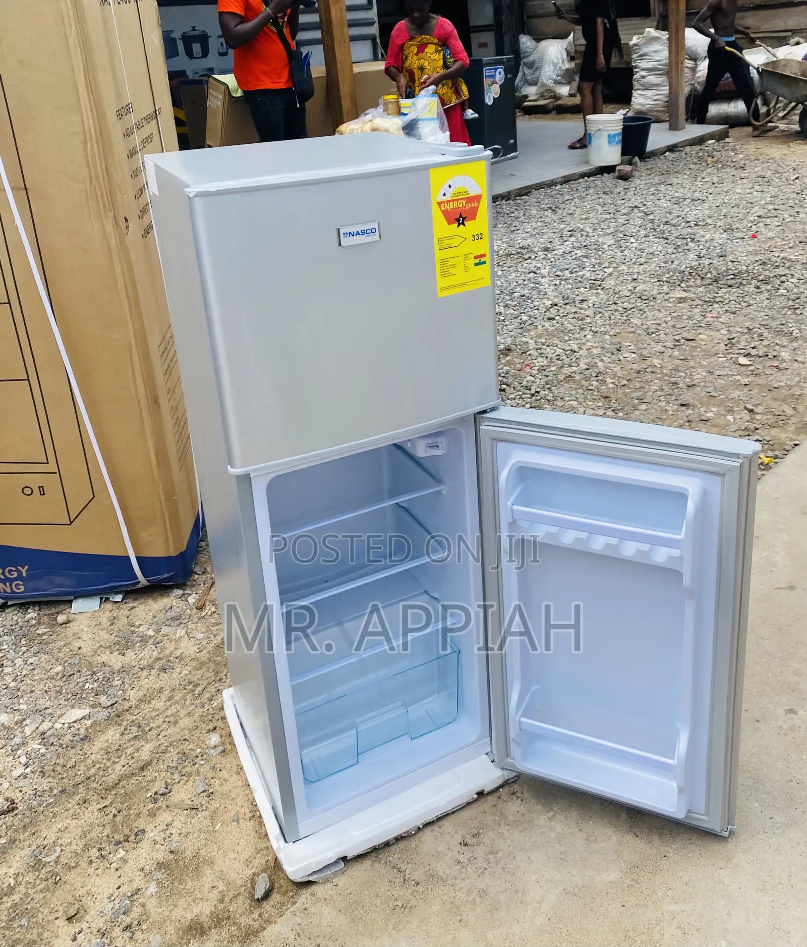 Shop Original Nasco Nas D2-13fl Top Freezer Fridge(Gray).