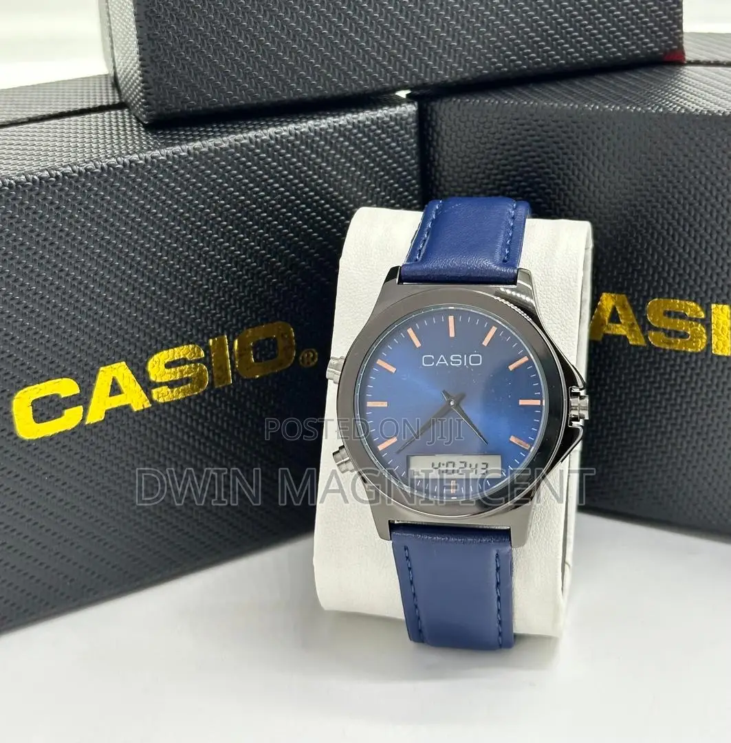 Casio MTP Analog and Digital Stainless Watches