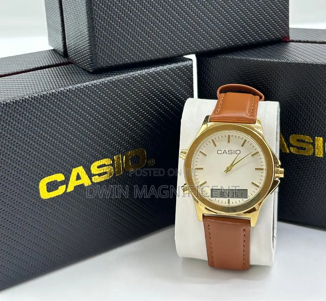 Casio MTP Analog and Digital Stainless Watches