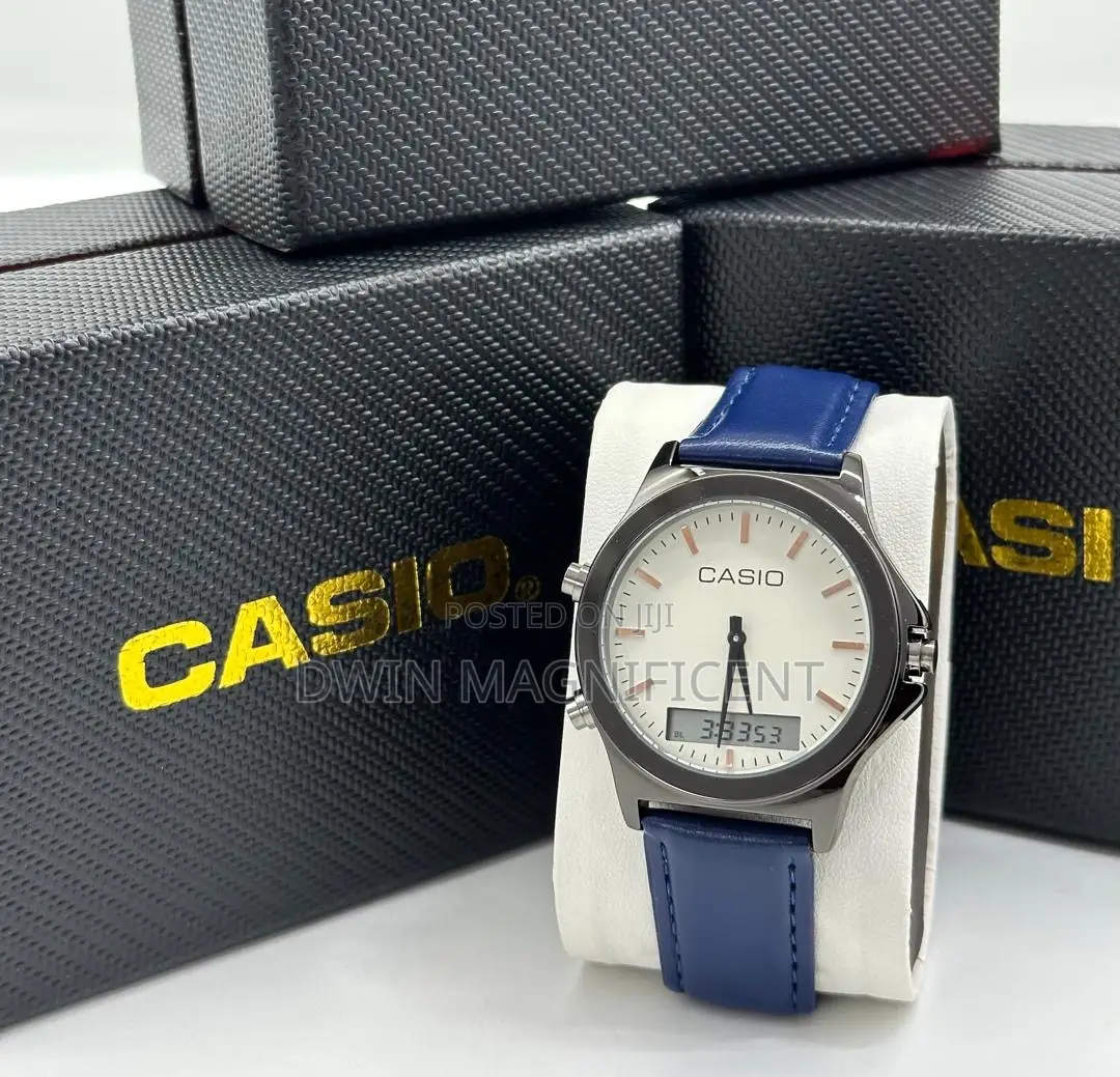 Casio MTP Analog and Digital Stainless Watches