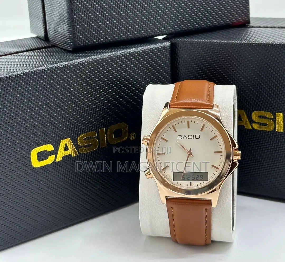 Casio MTP Analog and Digital Stainless Watches
