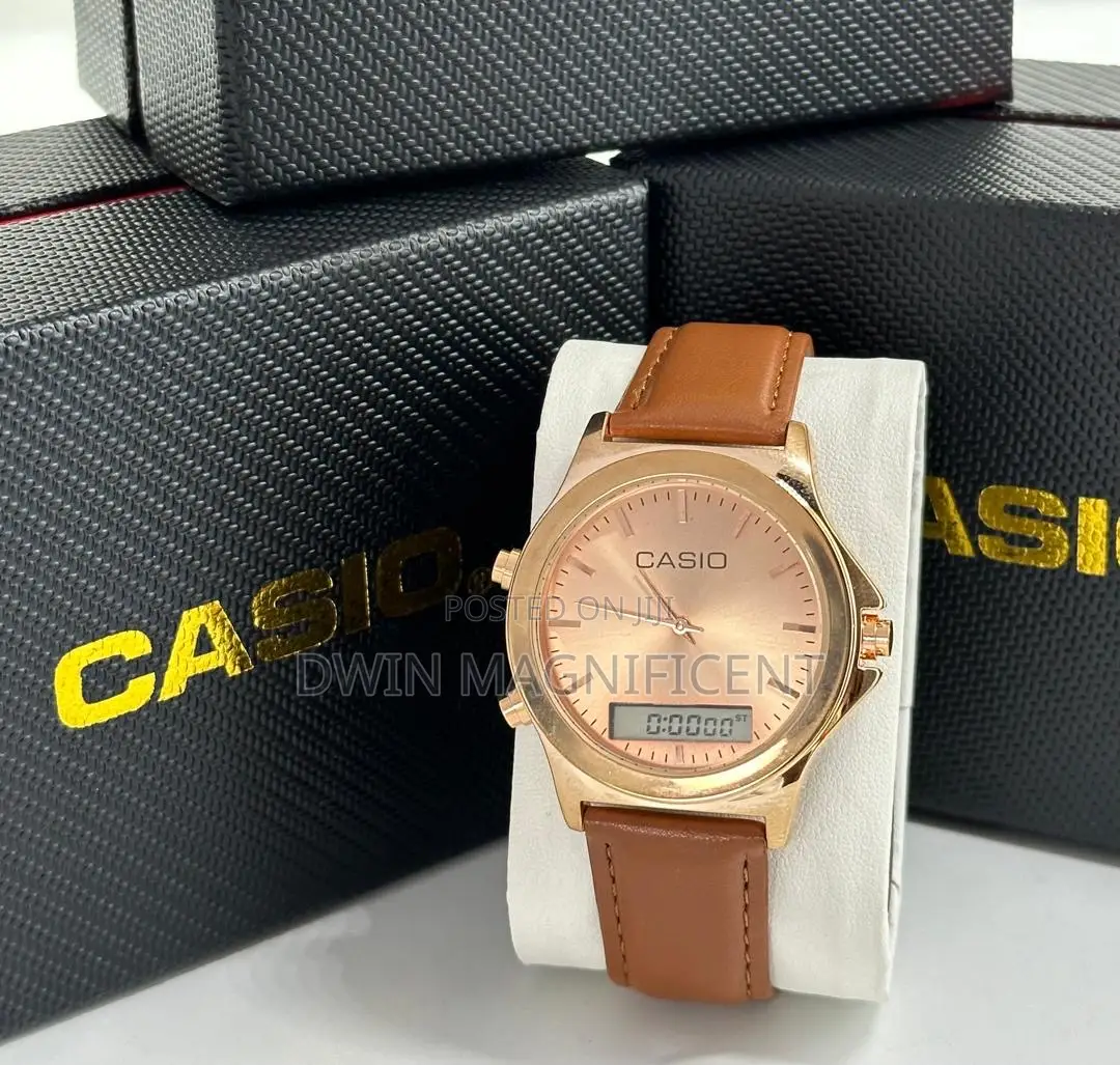 Casio MTP Analog and Digital Stainless Watches