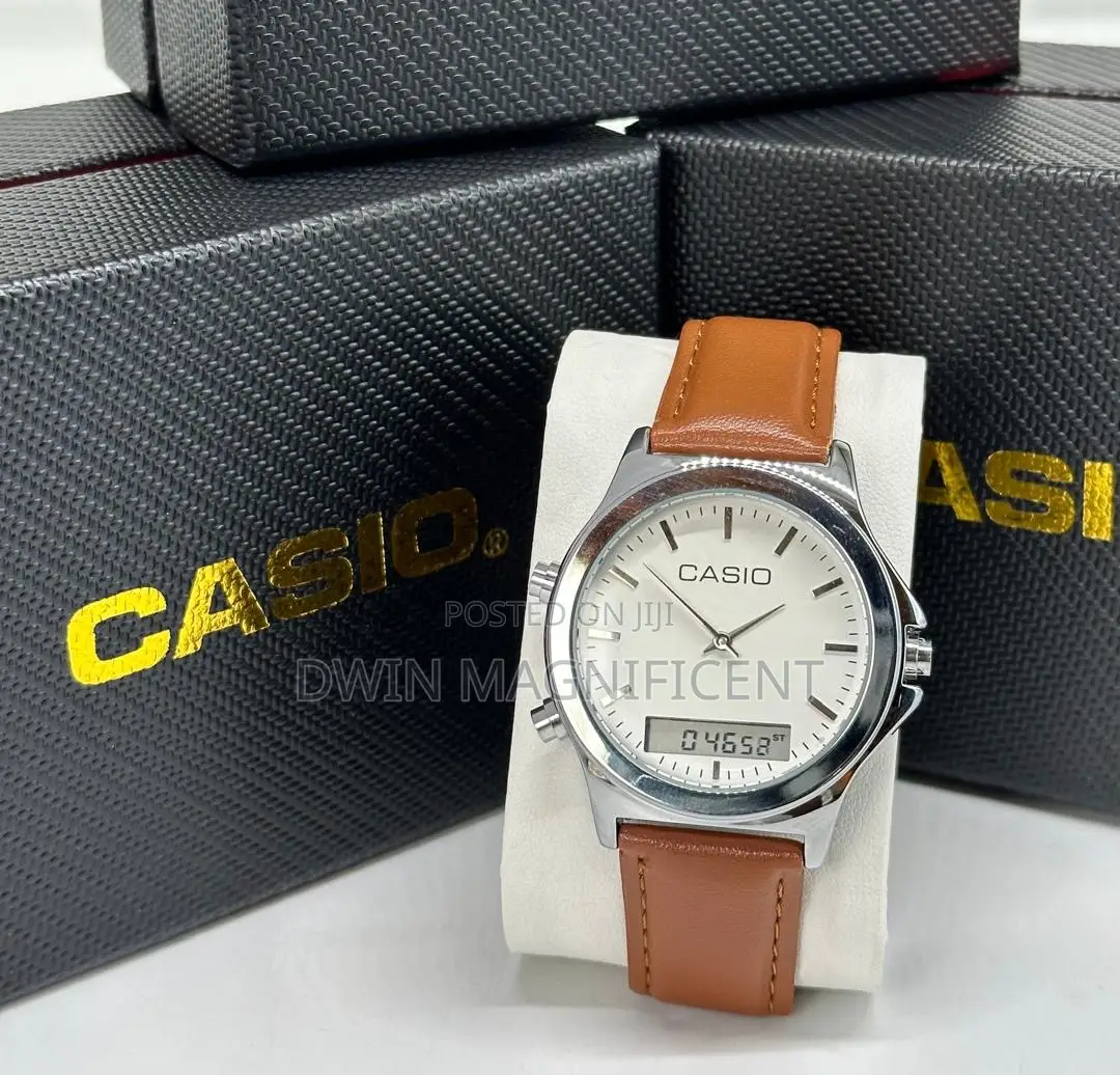 Casio MTP Analog and Digital Stainless Watches