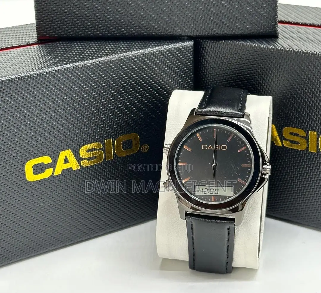 Casio MTP Analog and Digital Stainless Watches