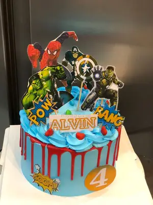 Hulk Hogan Themed Cake