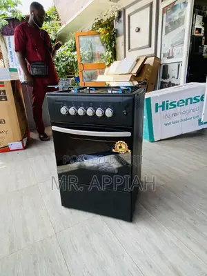 Sealed in Box Volcano(Black)50x50 4 Gas Burner + Oven.