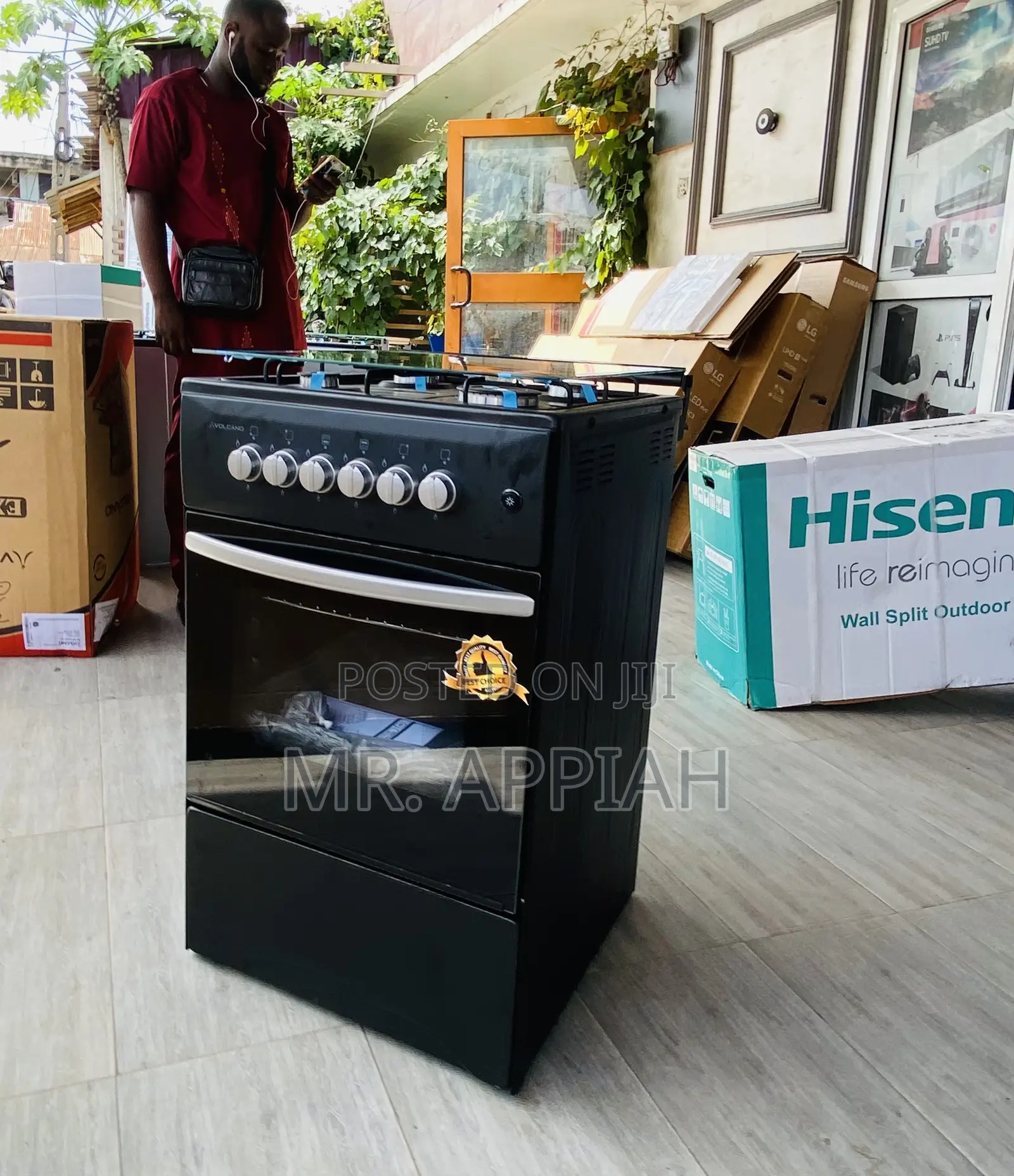 Shop Authentic Oven and Grill Volcano 50x50 Burner(Black)