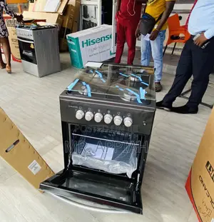 Elegant Black Volcano 50x50 4 Gas Cooker.