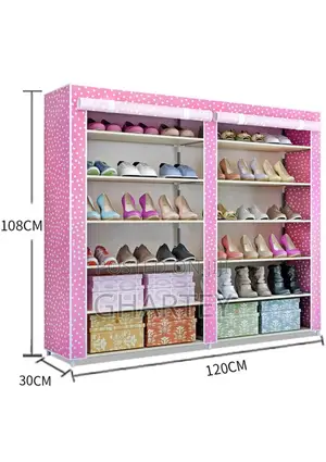Foldable Double Shoe Rack
