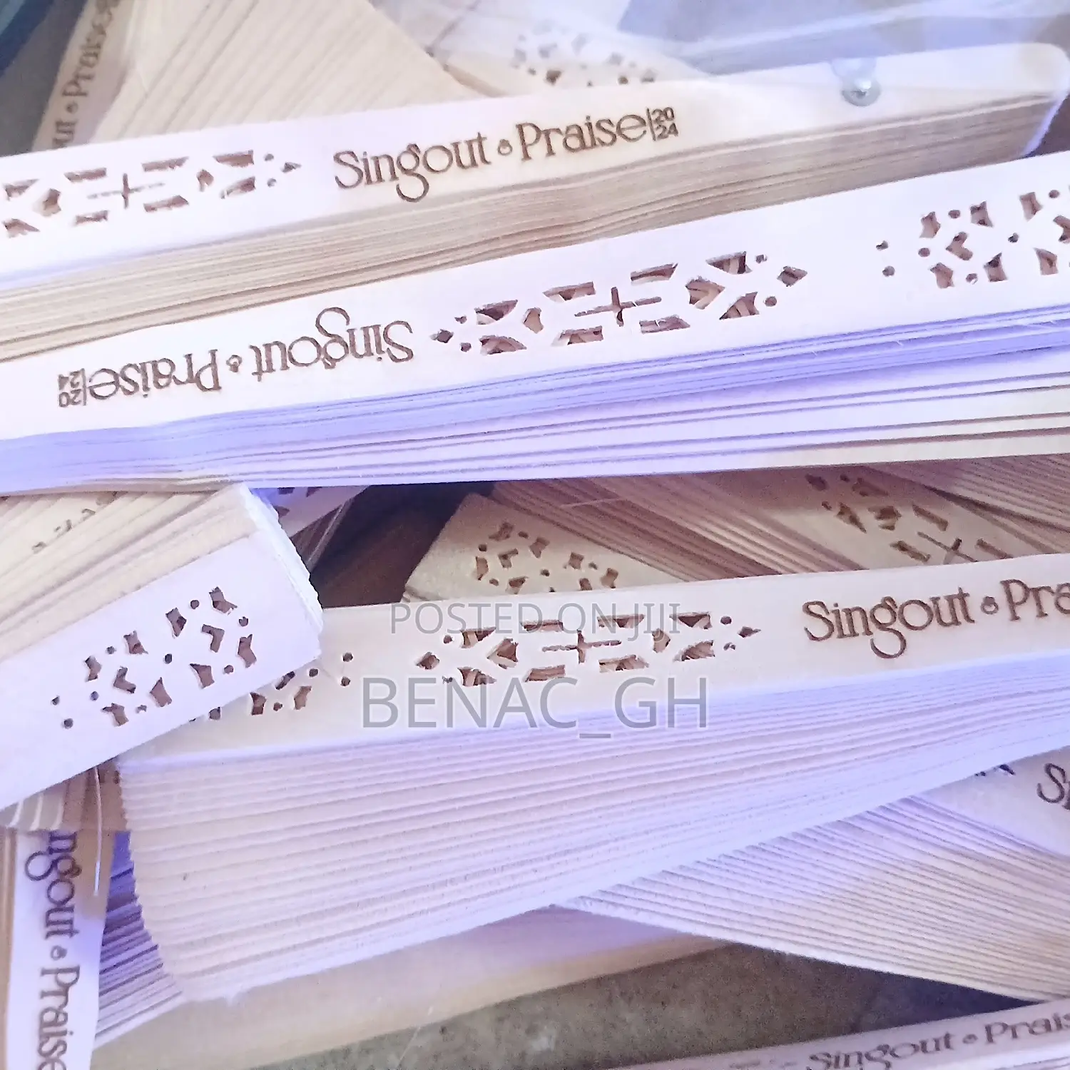Wooden Hand Fans (With Branding) as Souvenirs