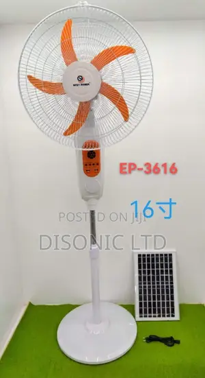 Electric Solar Rechargeable Fan