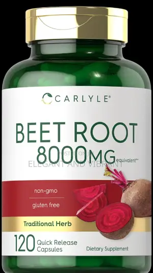 Beet Root Caps | 8000mg | 120 Count | Non-Gmo, Gluten Free